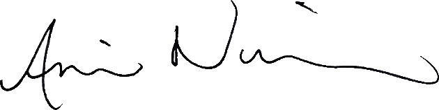 Annie Nienaber's signature